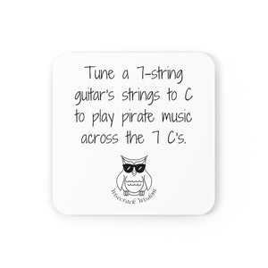 Tune a 7-string guitar's strings to C to play pirate music across the 7 C's.